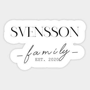 Svensson Family EST. 2020, Surname, Svensson Sticker